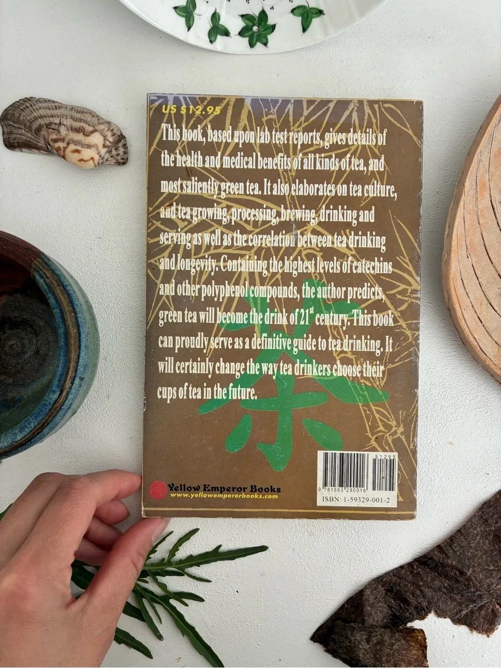 What's in a Cup of Tea – Decorative Coffee Table Book (Green, Brown)